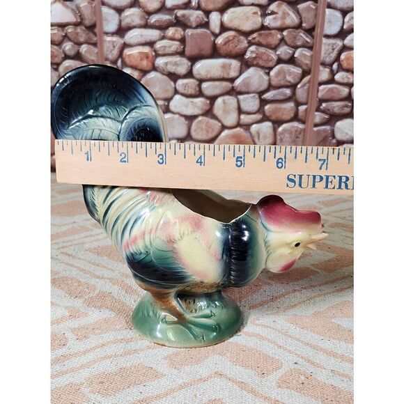 1950's Royal Copley Rooster Planter Vase - Picture 11 of 11